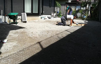 コンクリート質砂を追加